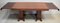 Mesa de comedor rectangular vintage de chapa de caoba maciza, Imagen 4