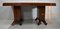 Mesa de comedor rectangular vintage de chapa de caoba maciza, Imagen 25