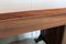 Mesa de comedor rectangular vintage de chapa de caoba maciza, Imagen 7