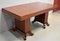 Vintage Rectangular Solid Mahogany and Veneer Dining Table, Image 2