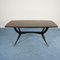 Vintage Black Dining Table in the Style of Ico Luisa Parisi, 1960s, Image 1