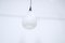 Opaline Glass Drop Pendant Lamp, 1950s 5