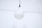 Opaline Glass Drop Pendant Lamp, 1950s, Image 5