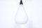Opaline Glass Drop Pendant Lamp, 1950s 3