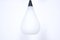 Opaline Glass Drop Pendant Lamp, 1950s, Image 3