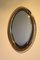 Vintage Italian Oval Mirror in the Style of Cristal Art, 1970s 5