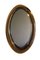 Vintage Italian Oval Mirror in the Style of Cristal Art, 1970s 1
