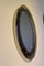 Vintage Italian Oval Mirror in the Style of Cristal Art, 1970s 6