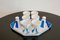 Vintage Cubist Egg Cups, Salt and Pepper Shaker from Bauer and Pfeiffer Wurttemberg Porcelain, Image 4