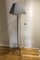 Black Lacquered Metal Floor Lamp, 1950s, Image 1