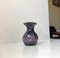 Vintage Black and Purple Spatter Murano Glass Vase from Murano, 1960s 2
