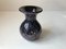 Vintage Black and Purple Spatter Murano Glass Vase from Murano, 1960s 5