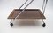 Vintage Walnut and Chrome Folding Serving Trolley, 1960s, Image 11