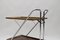 Vintage Walnut and Chrome Folding Serving Trolley, 1960s 6