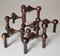 Mid-Century Modular Candleholders by Caesar Stoffi for BMF, 1960s, Set of 6, Image 3