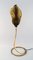 Mid-Century Italian Leaf-Shaped Table Lamp in Brass by Tommaso Barbi 6