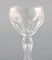 Vasos Lalaing Glass de vidrio soplado de Val St. Lambert, Belgium, años 50. Juego de 8, Imagen 4