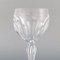 Lalaing Glasses in Mouth-Blown Crystal Glass from Val St. Lambert, Belgium, 1950s, Set of 6 3