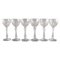 Lalaing Glasses in Mouth-Blown Crystal Glass from Val St. Lambert, Belgium, 1950s, Set of 6 1