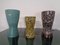 Lava Ceramic Vases from Scheurich, 1970s, Set of 3 5