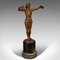 Französische Vintage Art Deco Statuette aus Bronze, 1930er 2
