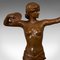 Statuette Vintage Figurine Art Deco en Bronze, France, 1930s 9