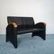Vintage Modern Black Eco-Leather 3-Seat & 2-Seat Sofas from Throna, 1970s, Set of 2, Image 6