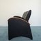 Vintage Modern Black Eco-Leather 3-Seat & 2-Seat Sofas from Throna, 1970s, Set of 2 5