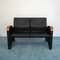 Vintage Modern Black Eco-Leather 3-Seat & 2-Seat Sofas from Throna, 1970s, Set of 2 10