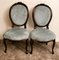 Napoleon III Carved Mahogany Side Chairs, Set of 2 1