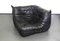 Black Leather Togo Modular Sofa by Michel Ducaroy for Ligne Roset, 2000s, Immagine 6
