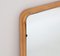 Mid-Century Italian Trapezoidal Ash Mirror, 1950s 4