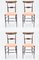 Walnut Campanino Chiavari Dining Chairs by Fratelli Levaggi, Gaetano Descalzi, 1950s, Set of 4 3