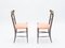Walnut Campanino Chiavari Dining Chairs by Fratelli Levaggi, Gaetano Descalzi, 1950s, Set of 4 5
