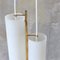 Scandinavian Ceiling Lamp in Brass and Opal Glass, 1950s 17