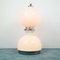 Lampe de Bureau Vintage en Verre Opalin de Mazzega, 1960s 2