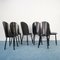Black Leather Dining Chairs from Zanotta, 1980s, Set of 6 2