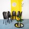 Black Leather Dining Chairs from Zanotta, 1980s, Set of 6, Image 3