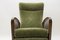 Mid-Century Green Lounge Chair with Armrests, 1950s, Image 6