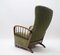 Mid-Century Green Lounge Chair with Armrests, 1950s 5