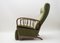 Mid-Century Green Lounge Chair with Armrests, 1950s 2