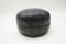 Vintage Swiss Black Leather Ottoman, 1960s 2