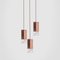 Wood Trio Chandelier in Marble by Formaminima, Image 3