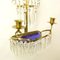 19th Century Swedish Gustavian Brass & Cut-Glass Sconces, Set of 2 5