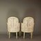 19th Century French Louis XVI Style Painted Wood Armchairs or Bèrgères, Set of 2 4