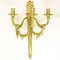 Louis XVI Style 3-Light Quiver Gilt-Bronze Sconces Attributed to H. Vian, Set of 2, Image 2