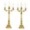 19th Century Gilt-Bronze 4-Light Candelabras, Set of 2 1