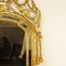 Espejo italiano grande de madera dorada tallada con decoración de cuerda y borlas, siglo XVIII, Imagen 4