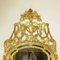 Espejo italiano grande de madera dorada tallada con decoración de cuerda y borlas, siglo XVIII, Imagen 2