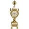 Louis XVI White Marble and Gilt-Bronze Mantel Clock 1